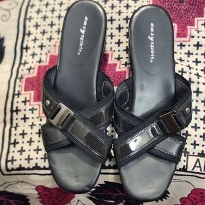 Easy Spirit Navy Minimalist Sandals